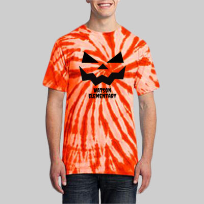 Adult Tie-Dye T-Shirt - Jack-O'-Lantern - Black Thumbnail