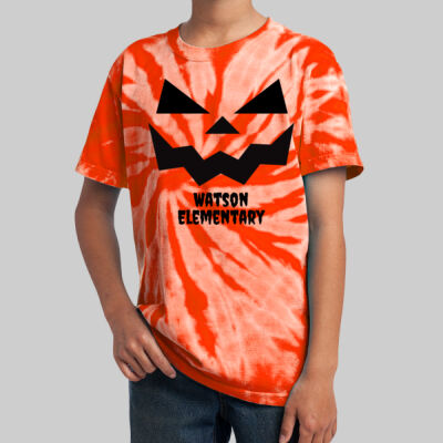 Youth Tie-Dye T-Shirt - Jack-O'-Lantern - Black Thumbnail