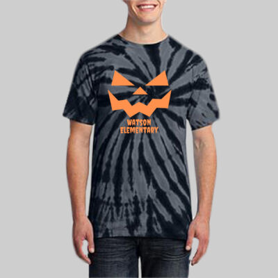 Adult Tie-Dye T-Shirt - Jack-O'-Lantern - Orange Thumbnail