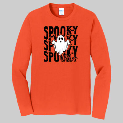 Adult Long Sleeve Shirt - Spooky Vibes Thumbnail