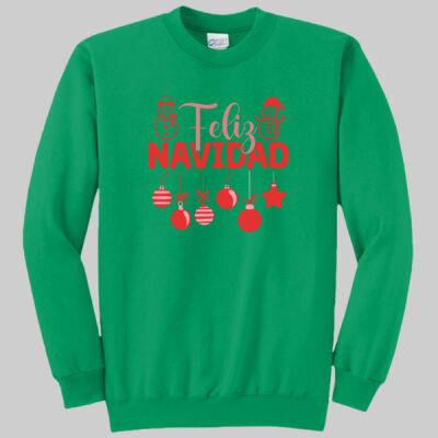 Adult Crewneck - Feliz Festive - Red Thumbnail