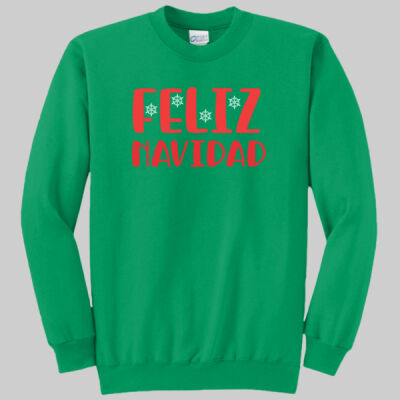 Adult Crewneck - Feliz Navidad - Red Thumbnail