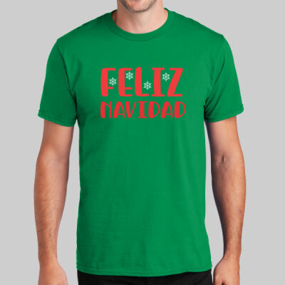 Adult T-Shirt - Feliz Navidad - Red Thumbnail