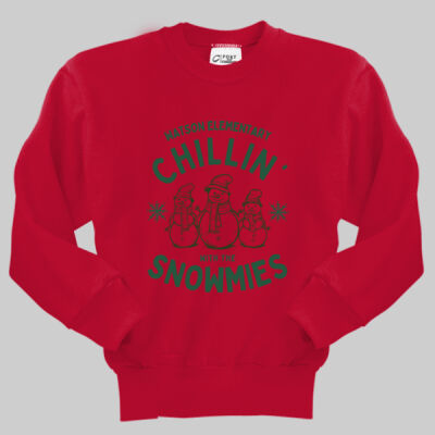 Youth Crewneck - Chillin' - Green Thumbnail