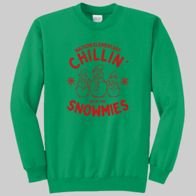 Adult Crewneck - Chillin' - Red Thumbnail