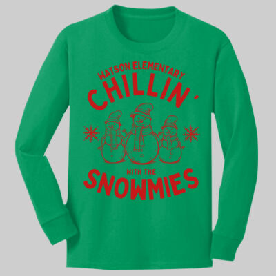 Youth Long Sleeve Shirt - Chillin' - Red Thumbnail