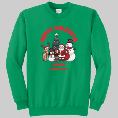 Adult Crewneck - Happy Holidays - Red Thumbnail