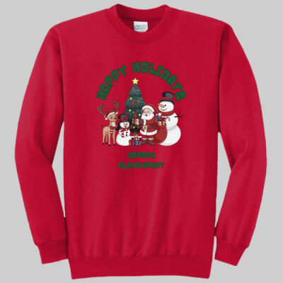 Adult Crewneck - Happy Holidays - Green Thumbnail
