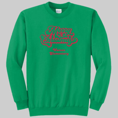 Adult Crewneck - Merry Christmas - Red Thumbnail