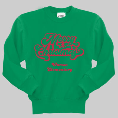 Youth Crewneck - Merry Christmas - Red Thumbnail