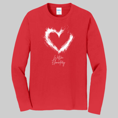 Adult Long Sleeve Shirt - Valentine's Heart Thumbnail