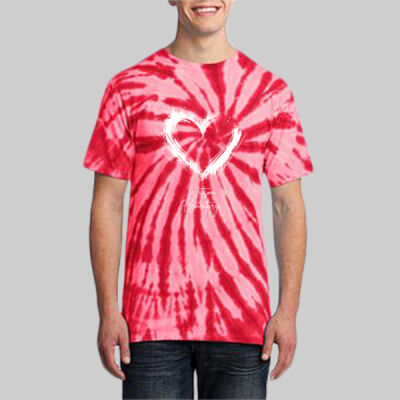 Adult Tie-Dye T-Shirt - Valentine's Heart Thumbnail