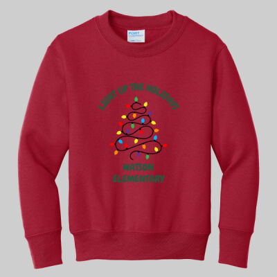 Youth Crewneck - Light Up - Green Thumbnail