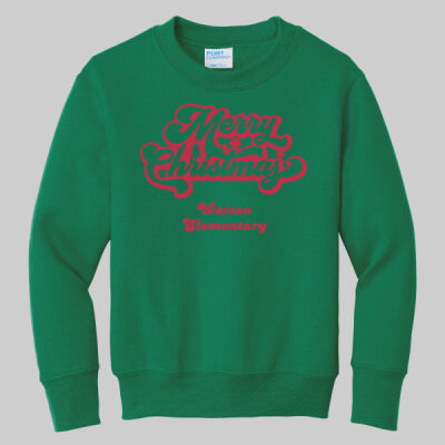 Youth Crewneck - Merry Christmas - Red Thumbnail