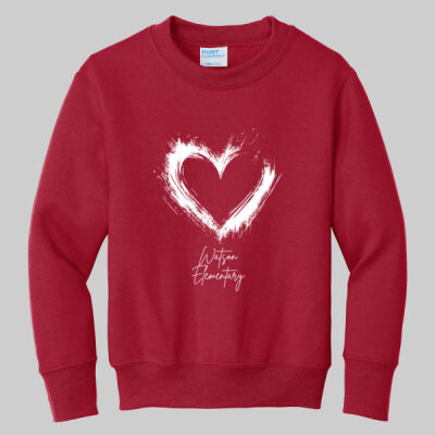 Youth Crewneck - Valentine's Heart Thumbnail